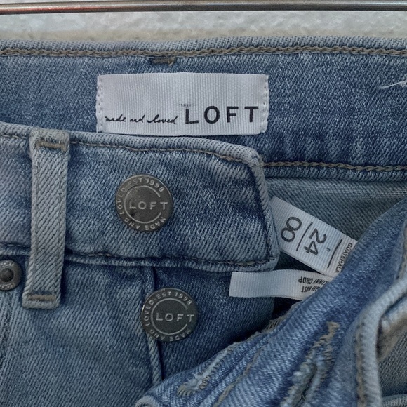 LOFT • High Waist Button Up Skinny Jeans - Picture 5 of 5